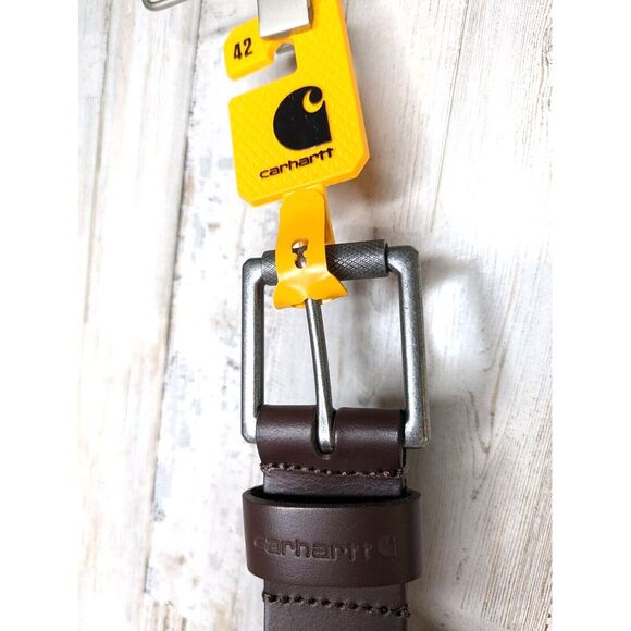 CARHARTT Leather Belt Roller Buckle‎ Brown 42" 1.5" A0005562201 - Picture 4 of 6